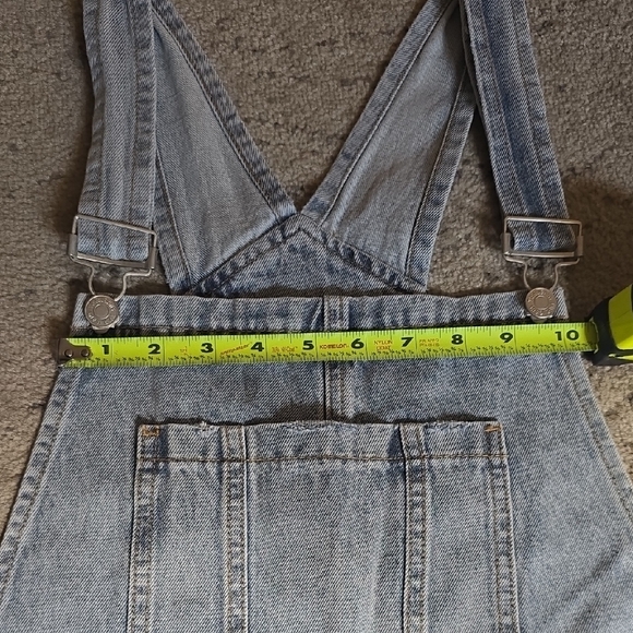 TNR Jeans Ripped and torn blue Denim Overalls, Size L, NWT - Picture 7 of 16